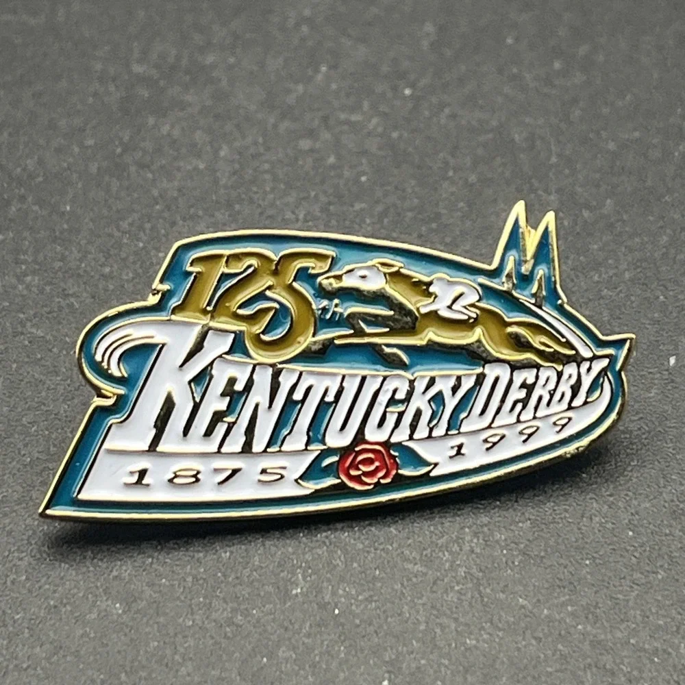 Kentucky Derby 125 Horse Racing Churchill‎ Downs Lapel Hat Pin